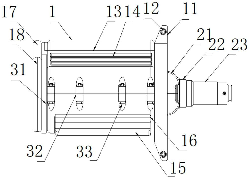 Permanent magnet synchronous motor convenient for heat dissipation