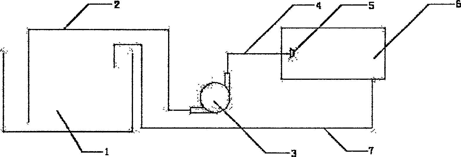 Method for treating printing and dyeing waste water by high pressure cavitation jet combined with fenton reagent