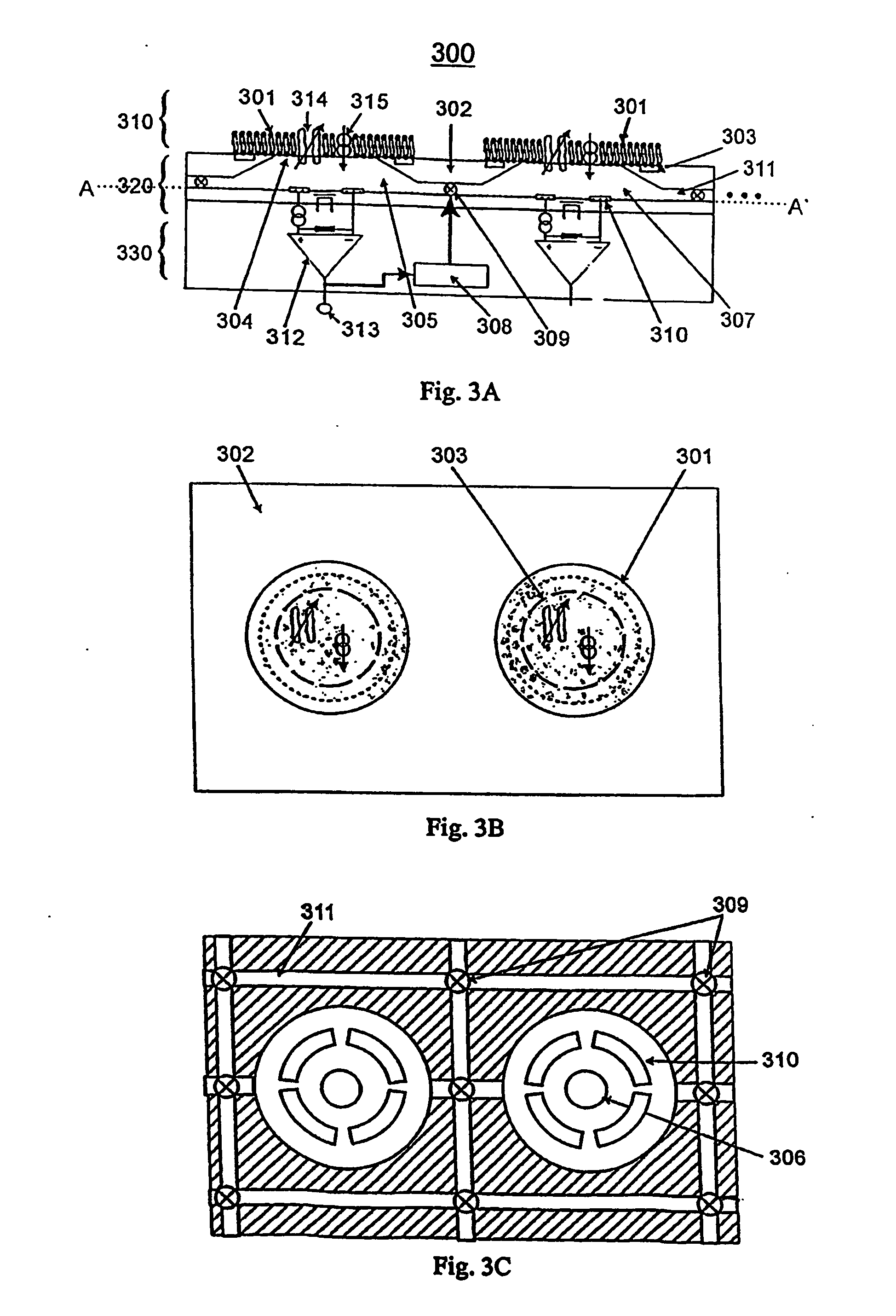 Device and methods for detecting the response of a plurality of cells to at least one analyte of interest