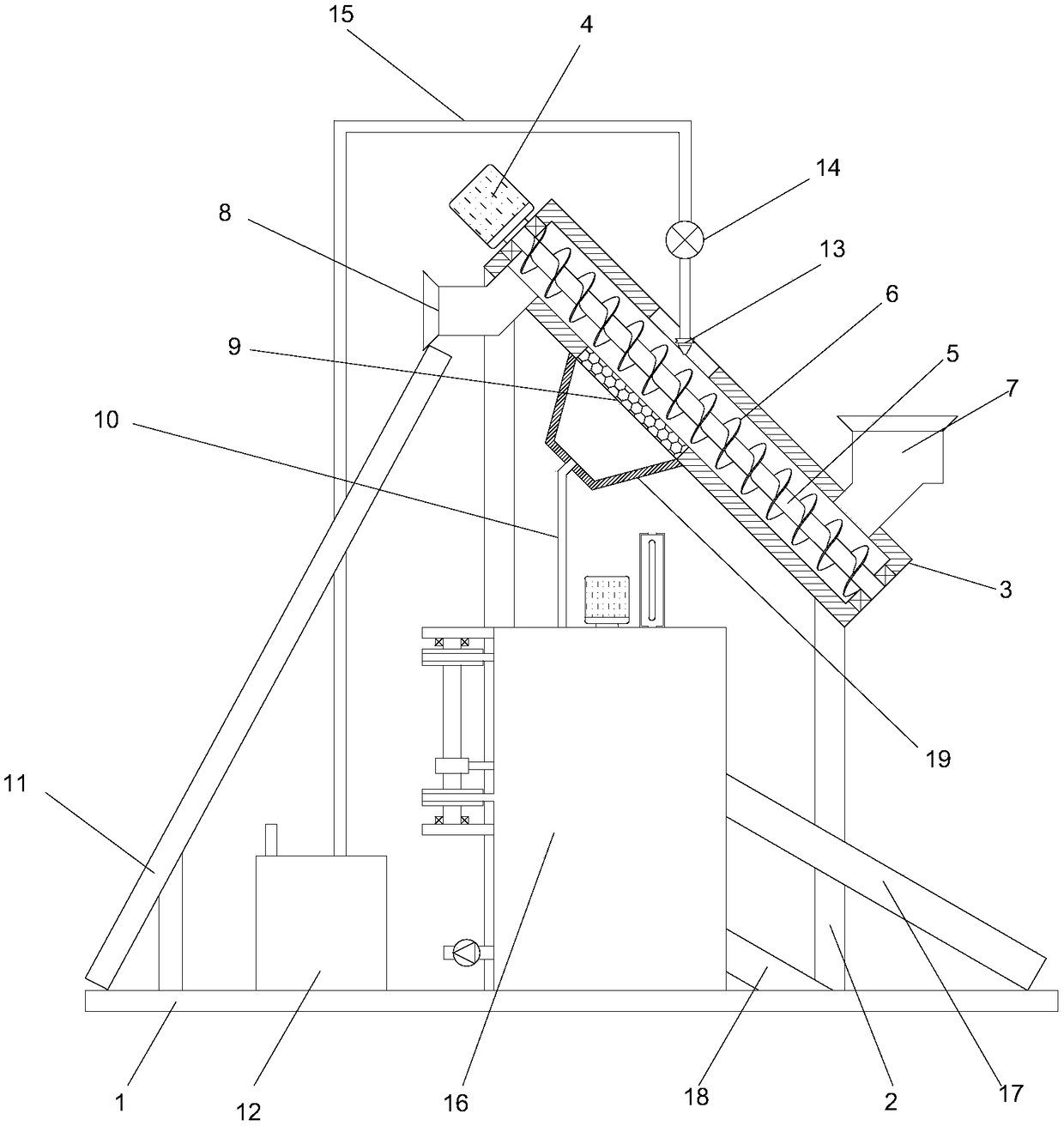 Sandstone separator with fine sand separating device