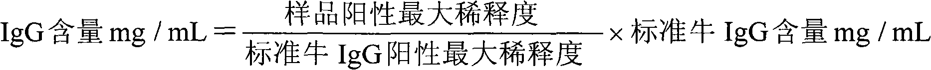 Heat resistant bovine colostrum immunoglobulin and preparation method