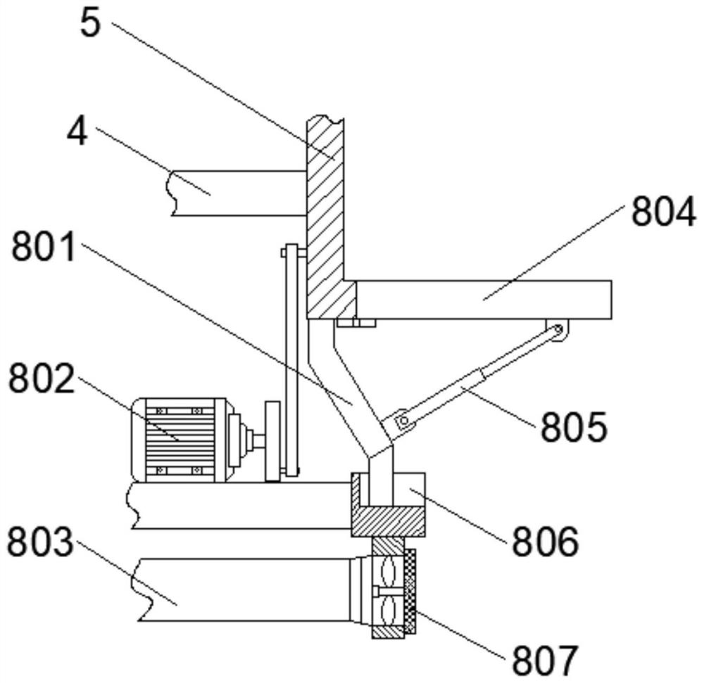 Drying device for grain production and working method thereof