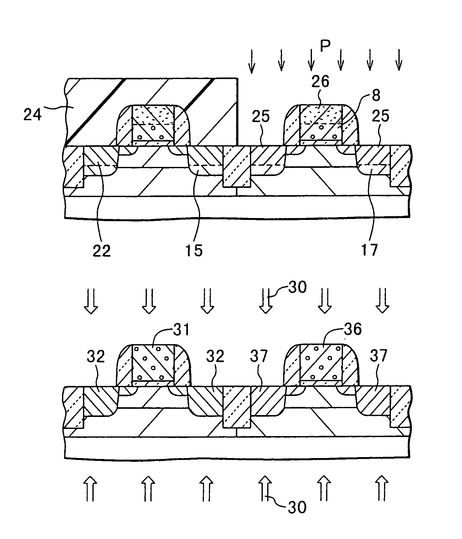 Semiconductor device manufacture method capable of supressing gate impurity penetration into channel