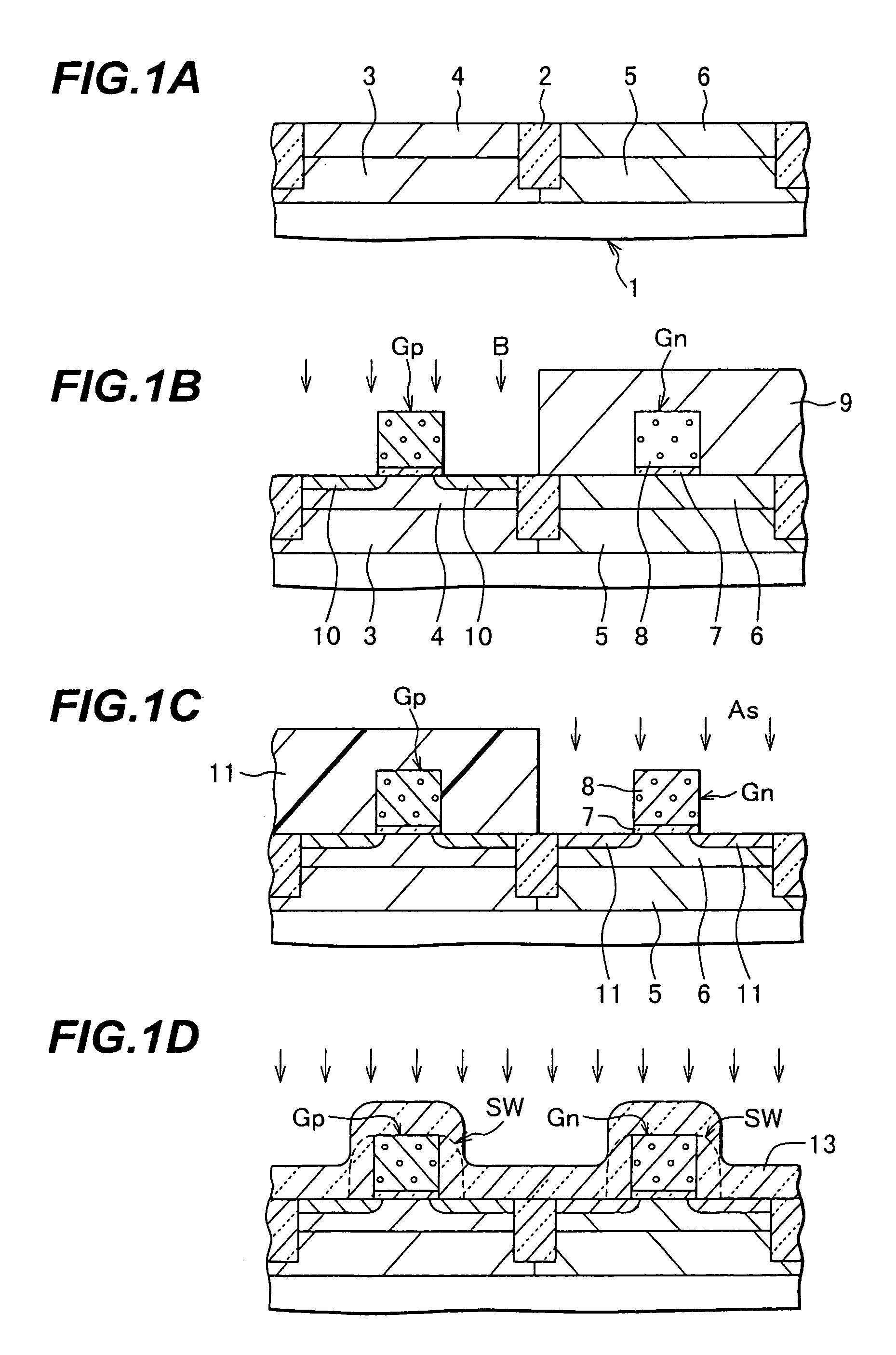 Semiconductor device manufacture method capable of supressing gate impurity penetration into channel