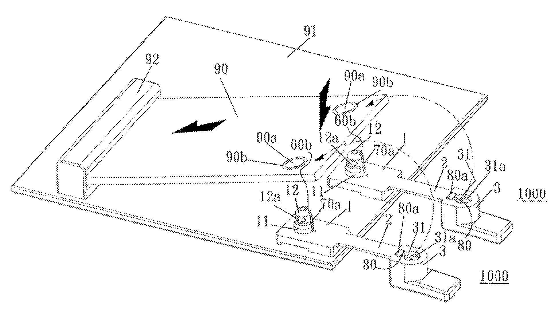 Interface card securing device including grounding element