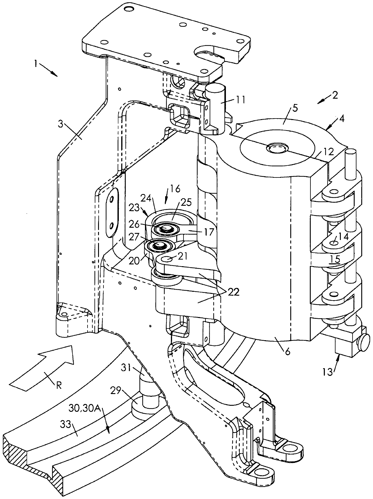 Biaxial mold opening control mechanism