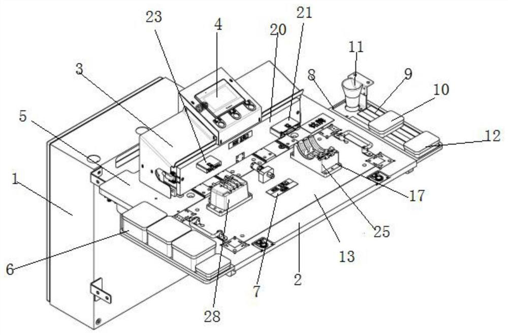 Quick-change type assembling tool for air conditioner air outlet port assembly of automobile