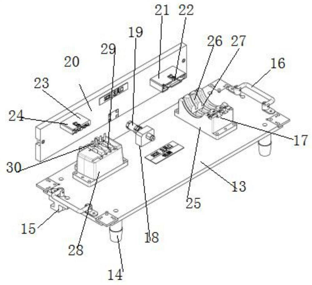 Quick-change type assembling tool for air conditioner air outlet port assembly of automobile