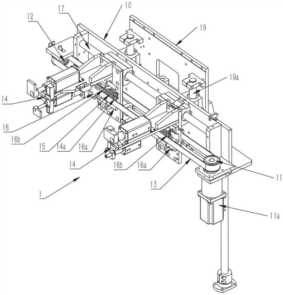 Spring type width adjusting mechanism, bagging assembly and integrated large-width bag feeding packaging machine