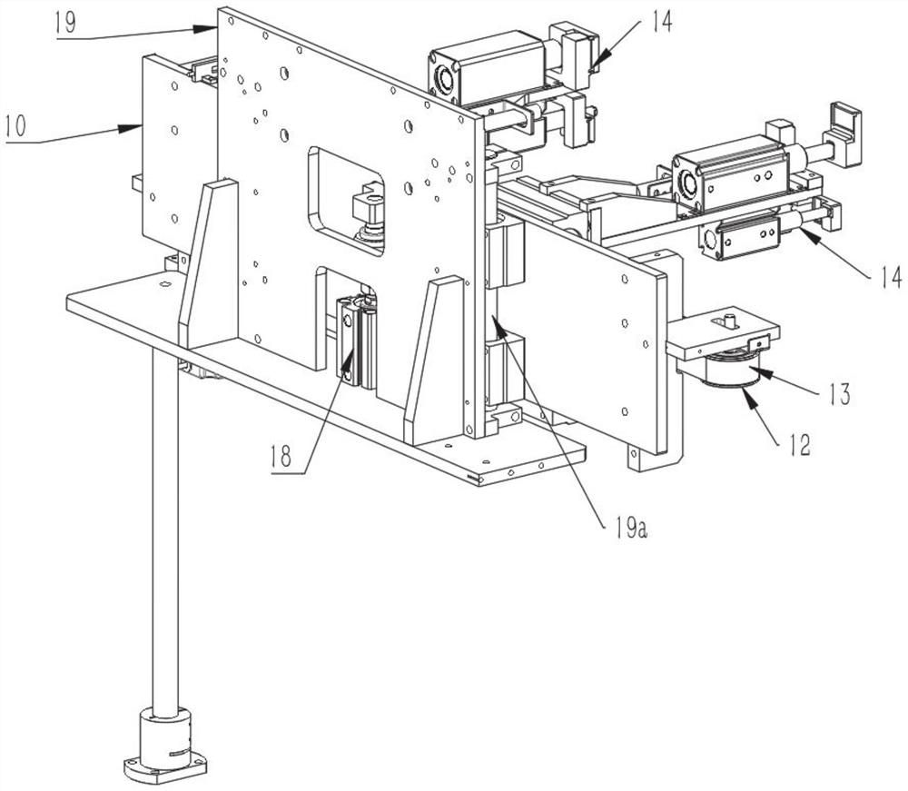 Spring type width adjusting mechanism, bagging assembly and integrated large-width bag feeding packaging machine