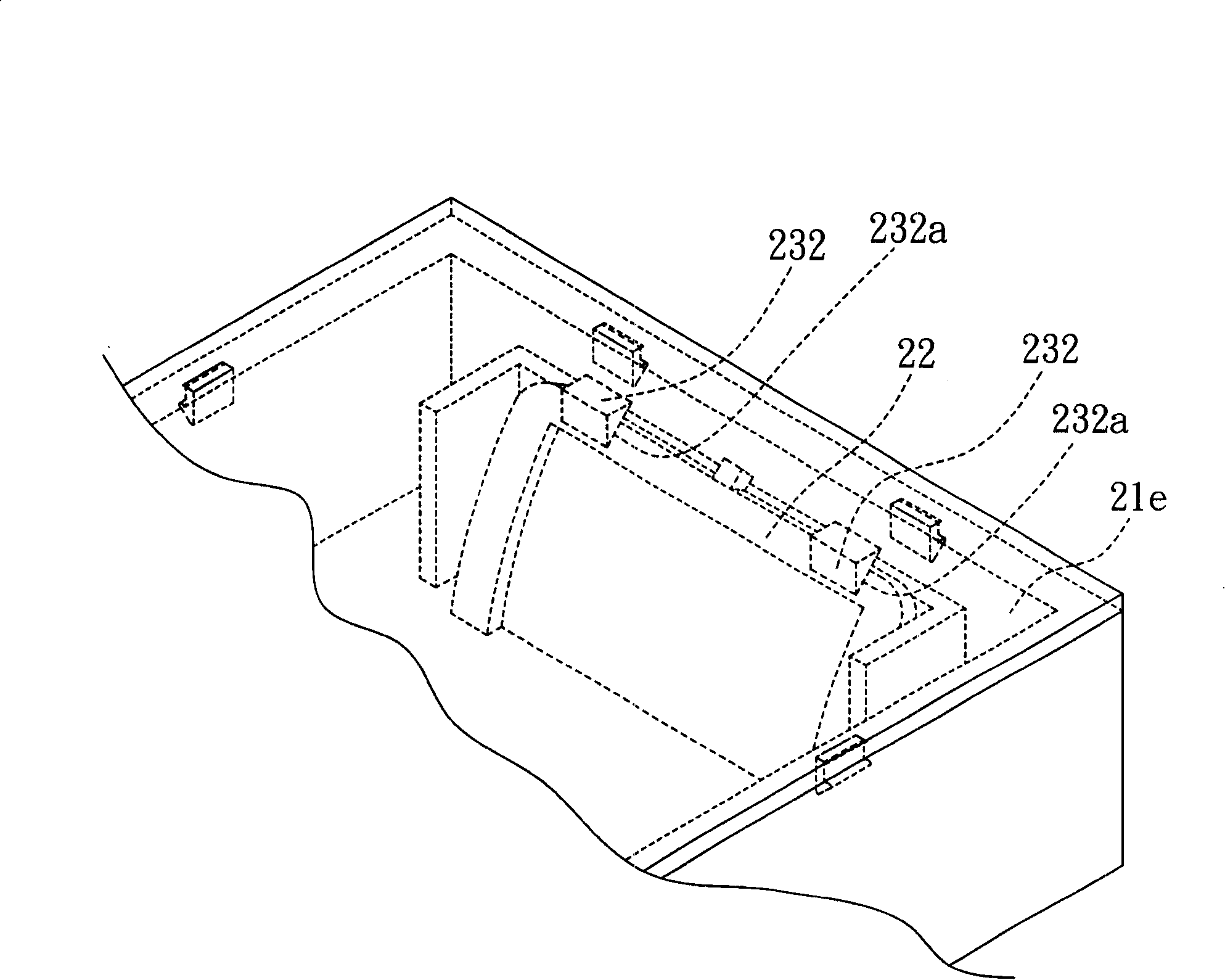 Scanner lens fixation structure