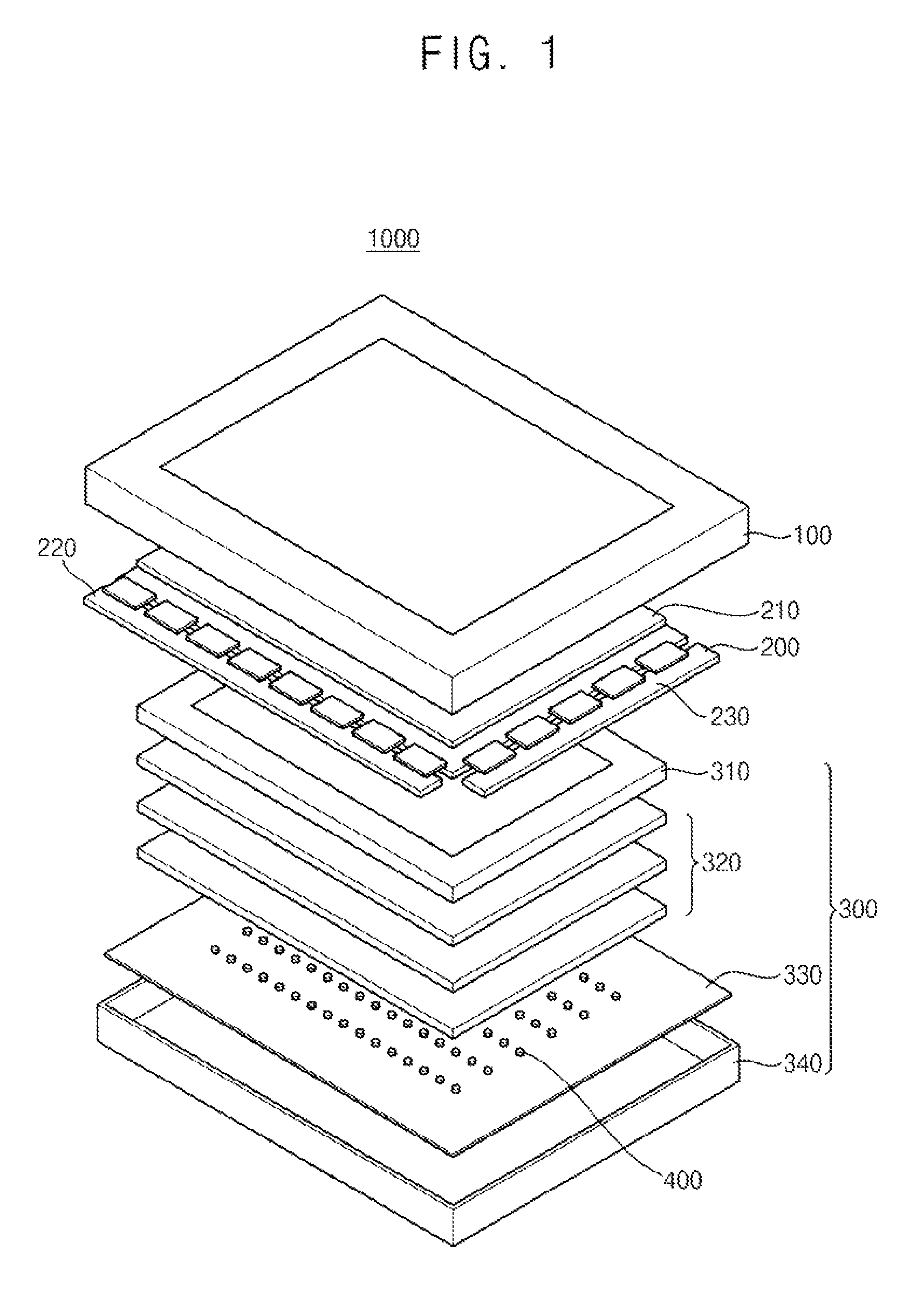 Light emitting diode, backlight assembly having the same and method thereof