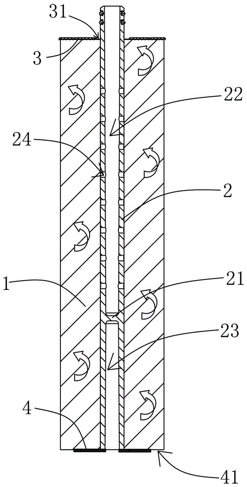Water-saving membrane component and filter structure thereof