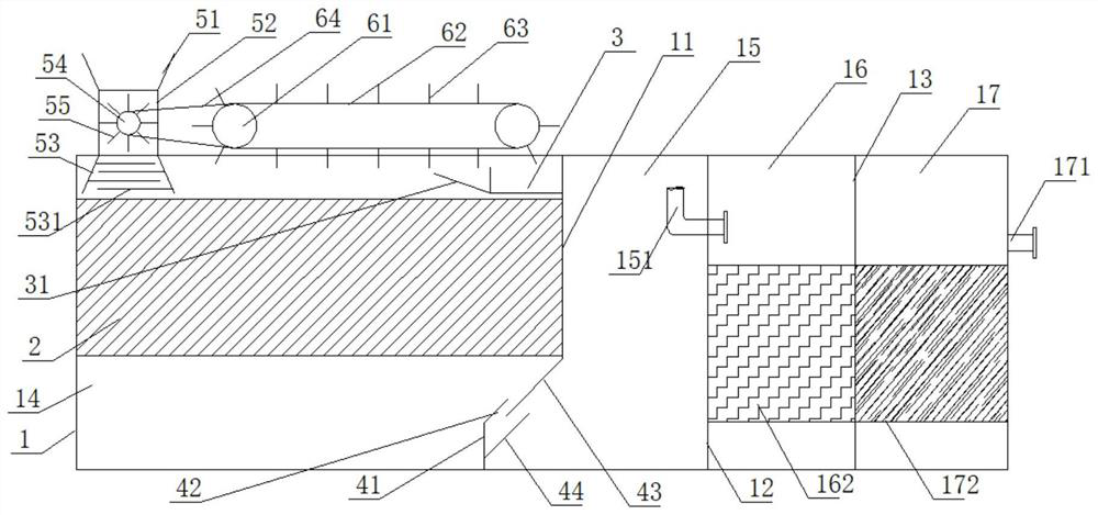 Mobile integrated substation accident oil pool oily wastewater treatment device