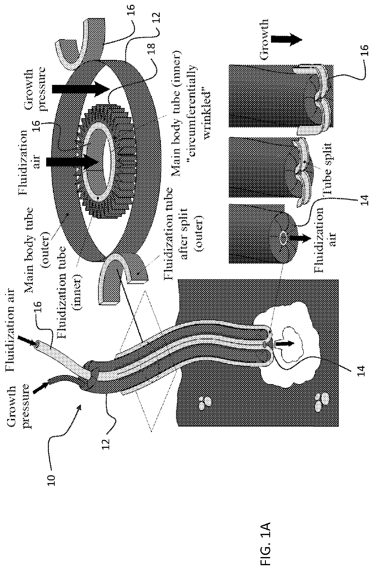 Soft robotic device with fluid emission for burrowing and cleaning
