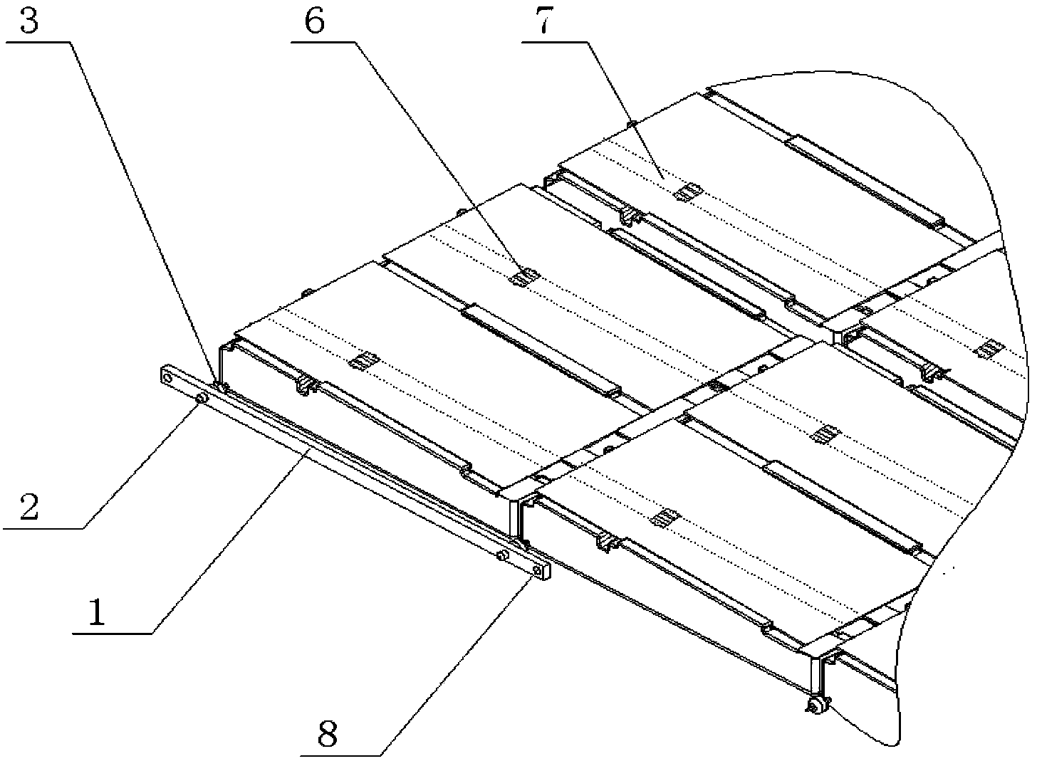 Overwater photovoltaic assembly bearing unit square matrix and power generation system using overwater photovoltaic assembly bearing unit square matrix