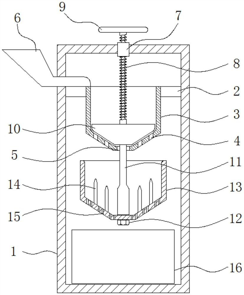 A high-yield squeezer based on screw drive