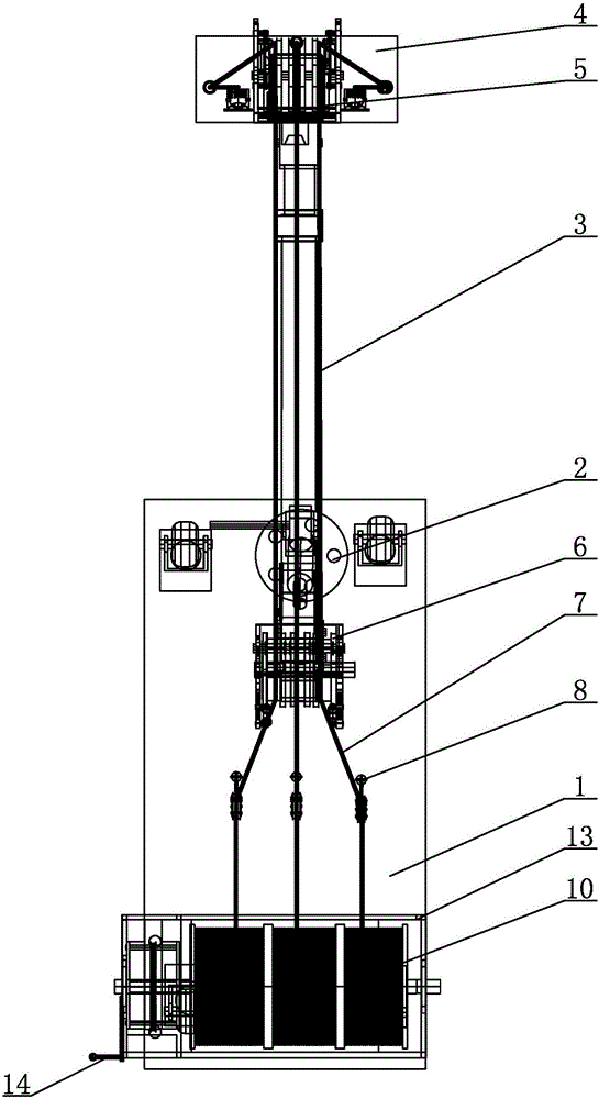 Multifunctional lifting device for underwater camera