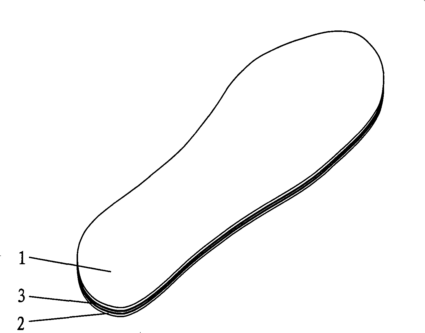 Combined insoles and manufacturing method thereof