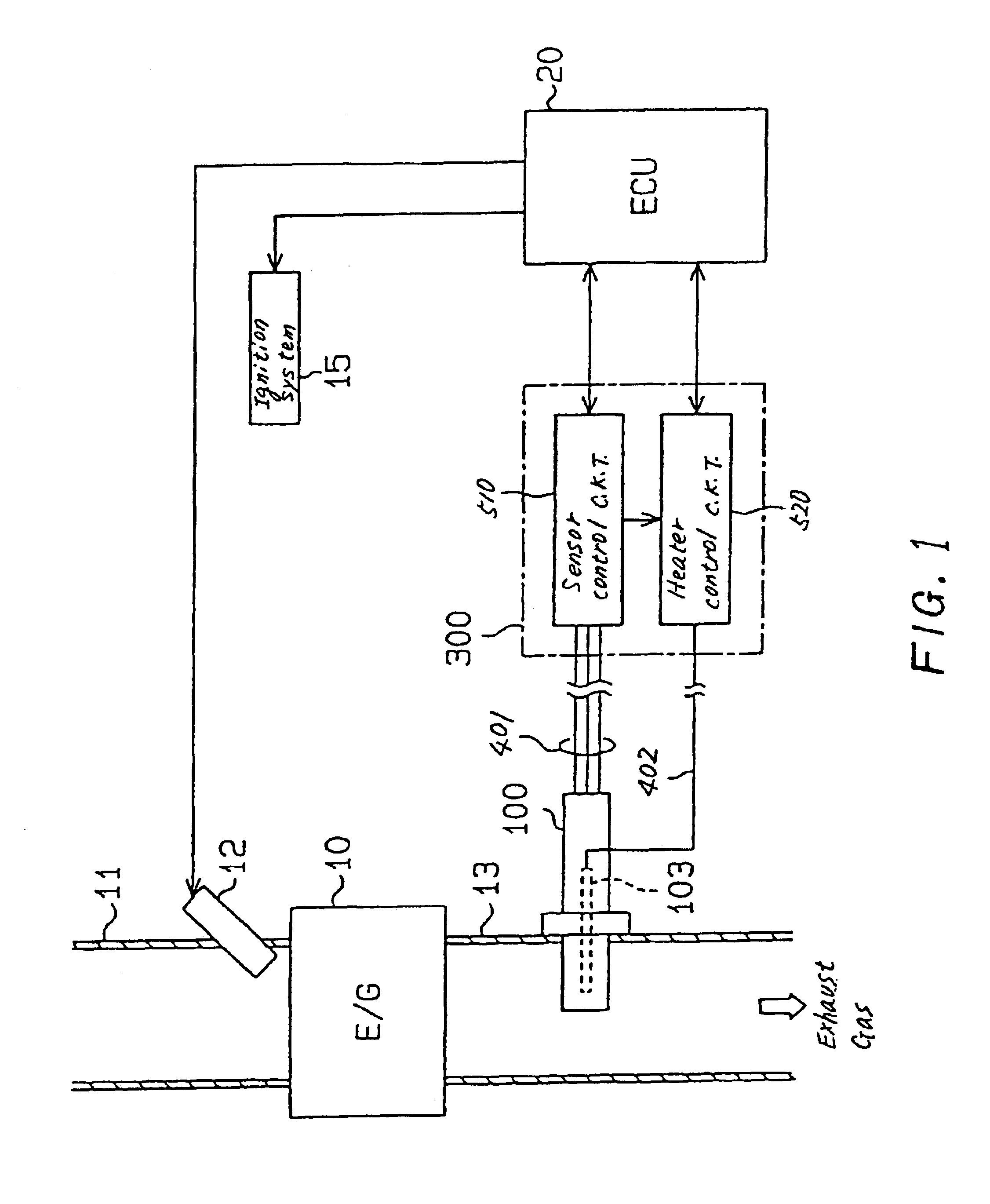Gas concentration measuring apparatus designed to minimize error component contained in output