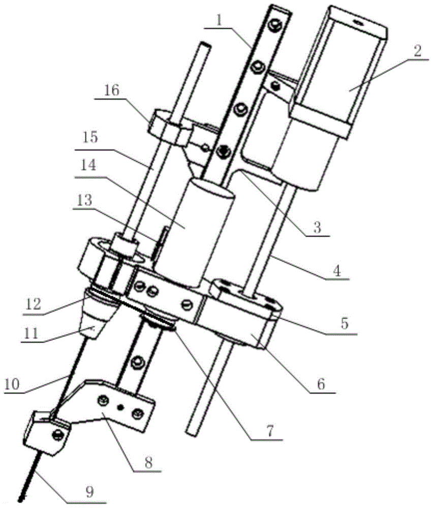 A porcelain tube automatic line drawing device