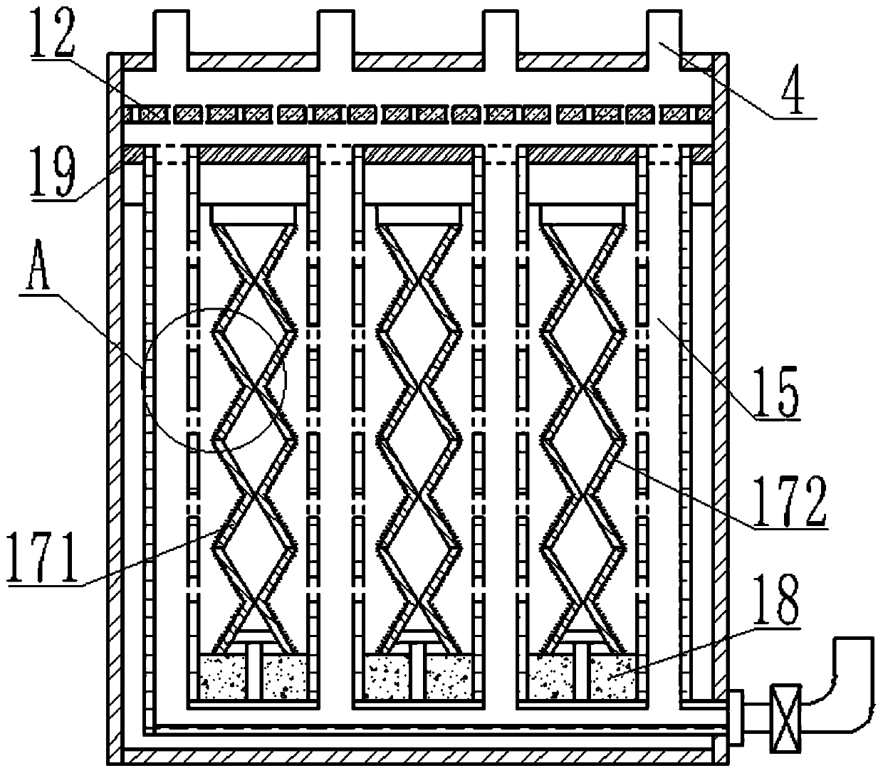 Integrated gas purification and dehydration device