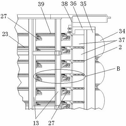 Storage volume adjustable and first-in first-out buffer conveying device