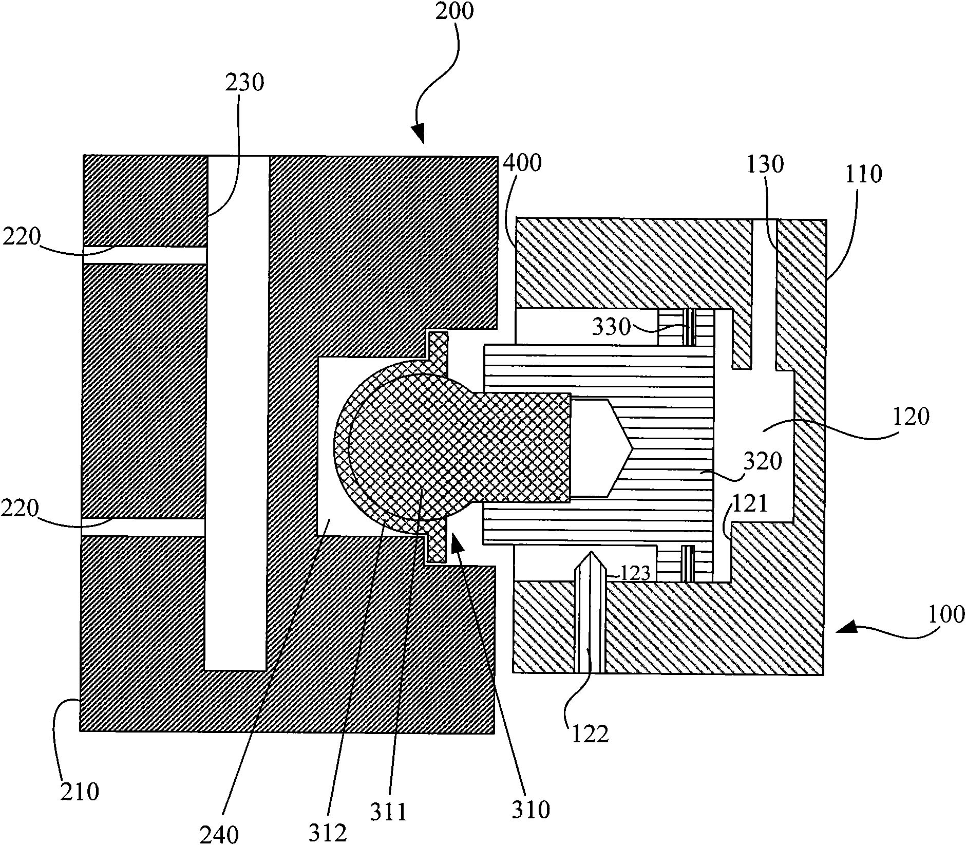 Gas floating cushion for gas floating bearing