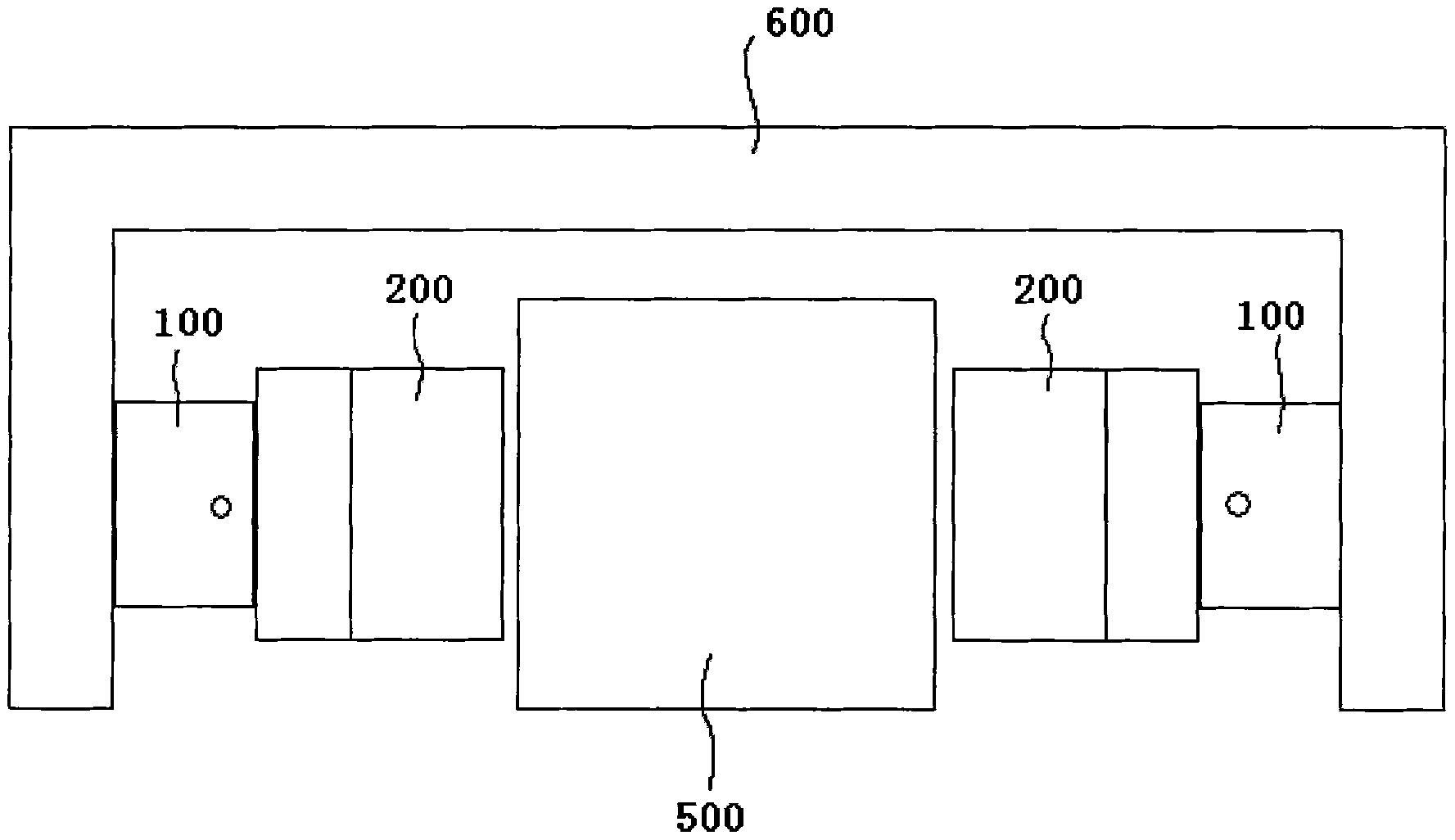 Gas floating cushion for gas floating bearing