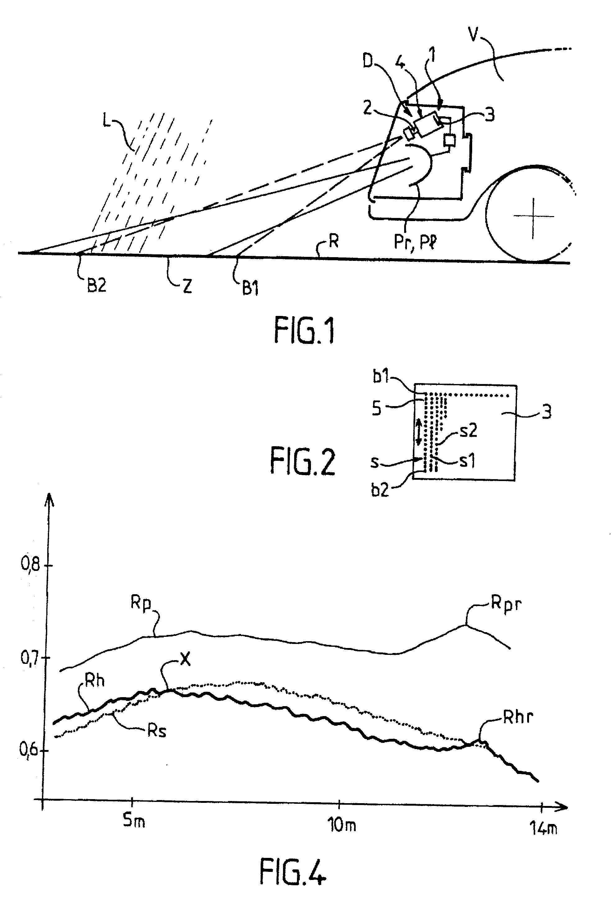Method and apparatus for detecting the state of humidity on a road on which a vehicle is travelling