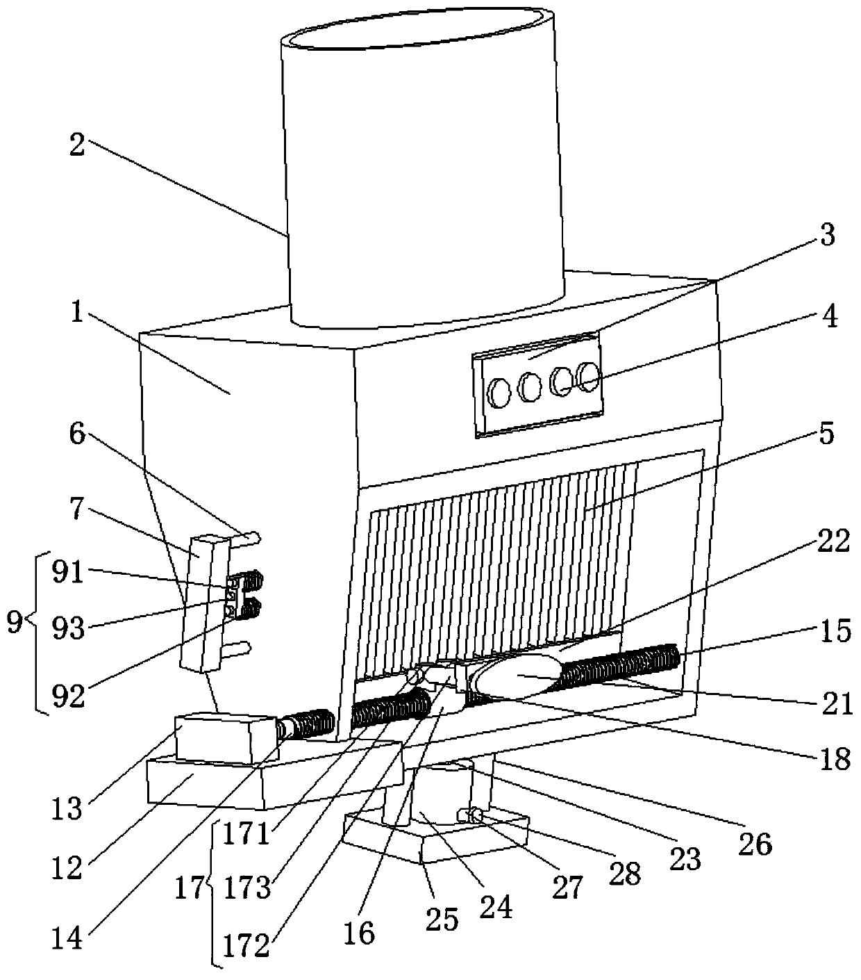 Automatic cleaning device for range hood