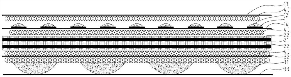 Composite absorption core and preparation method and application thereof