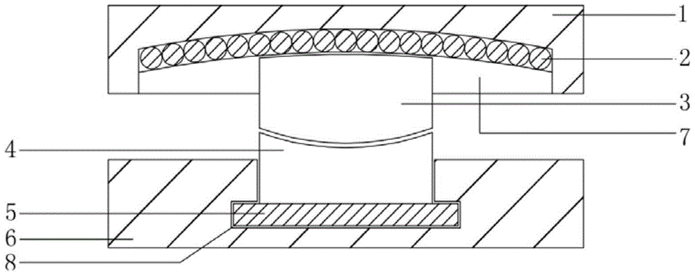 A two-way rolling pendulum shock-isolation bearing