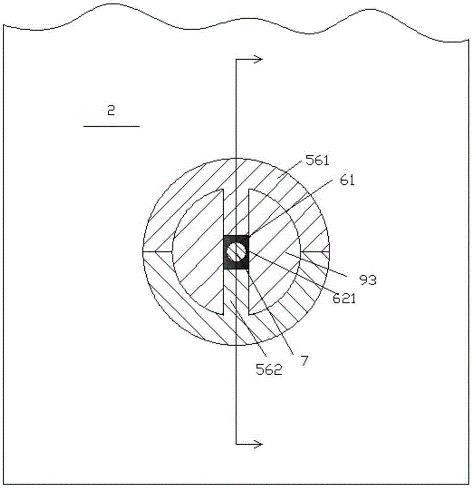 Mounting device for wall hanging part