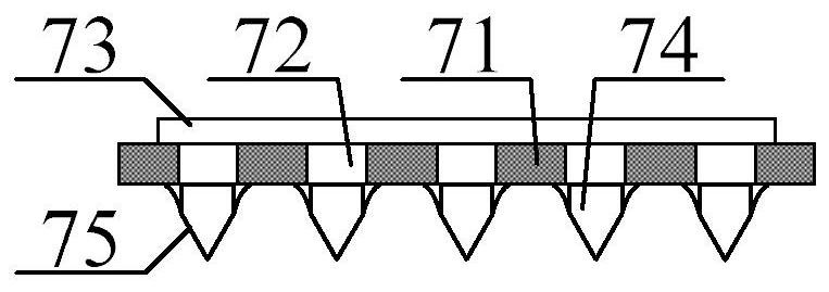 A selective wave soldering pin header structure