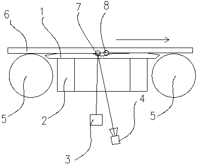 Imaging method and imaging apparatus for visual inspection of lower surface of sheet material