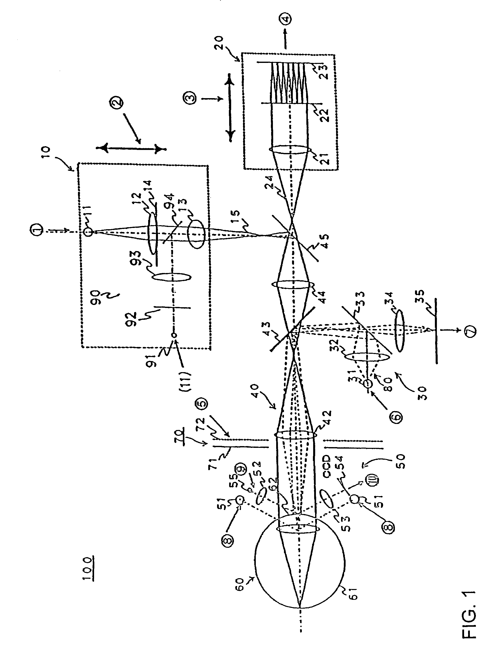 Ophthalmic data measuring apparatus, ophthalmic data measurement program and eye characteristic measuring apparatus