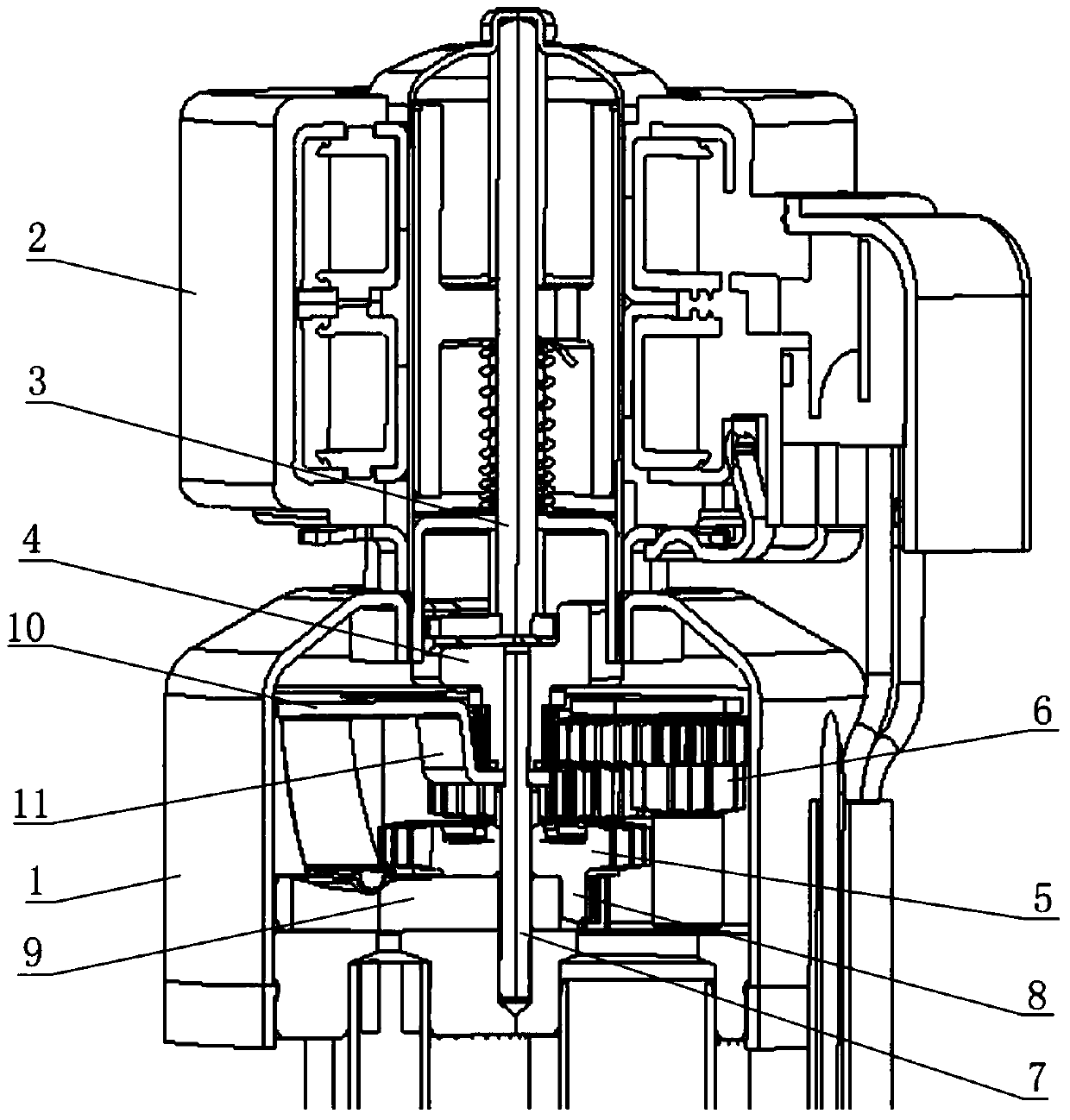 An electric three-way valve and refrigeration equipment
