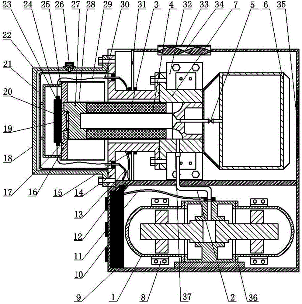 Structure of coaxial pulse tube refrigerator for cooling high-temperature superconductivity filter and manufacturing method thereof