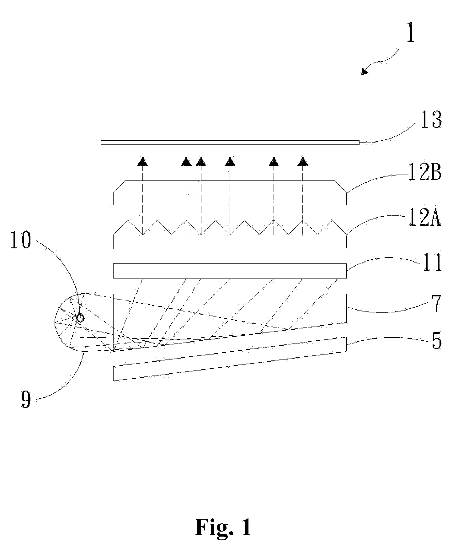 Microstructural polarized light-guide device