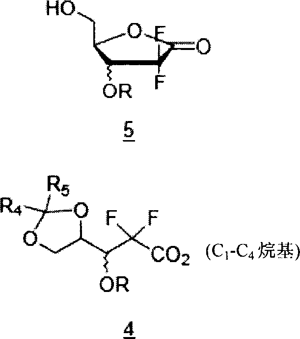 A manufacturing process of 2',2'-difluoronucleoside and intermediate