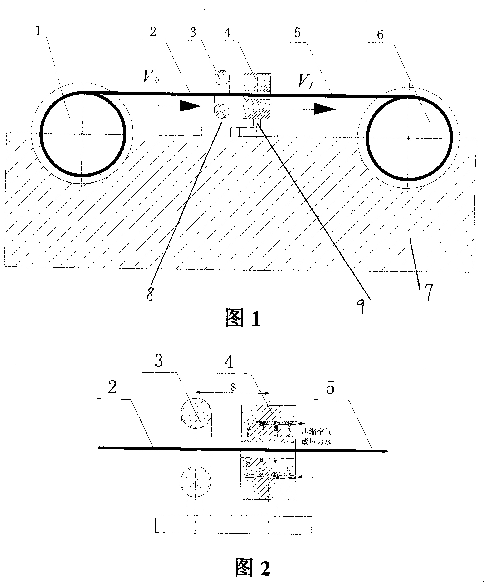 Non-mould drawing forming method and apparatus