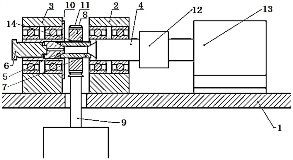 Piston pin, bushing test piece structure and engine swing wear simulation test tool