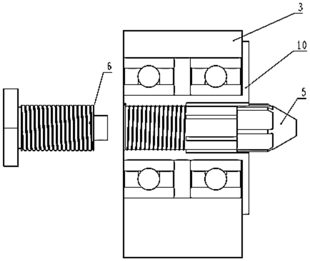 Piston pin, bushing test piece structure and engine swing wear simulation test tool