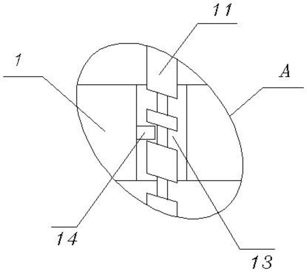 Forming device for composite granular material capable of efficiently shielding neutron gamma radiation