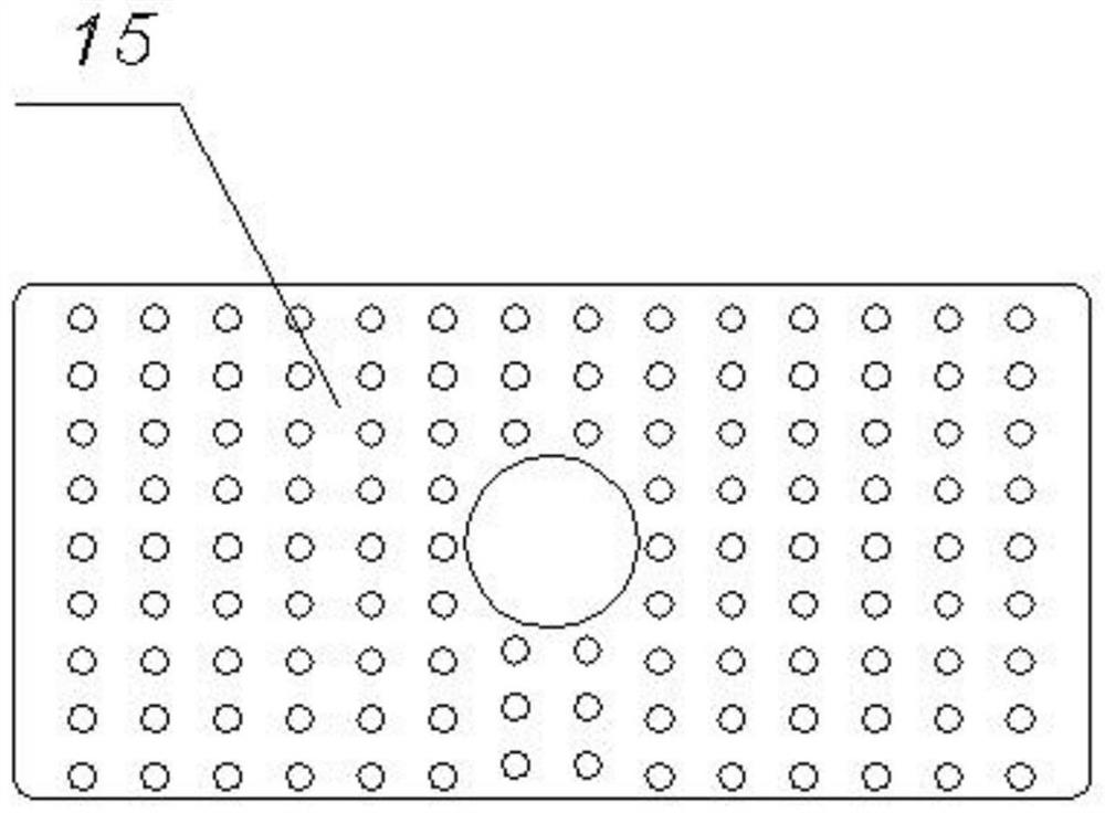 Forming device for composite granular material capable of efficiently shielding neutron gamma radiation