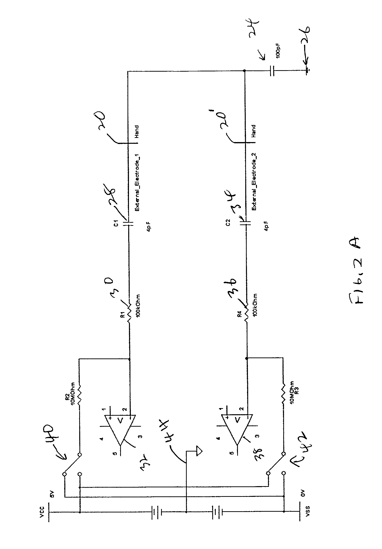 Input device with capacitive antenna