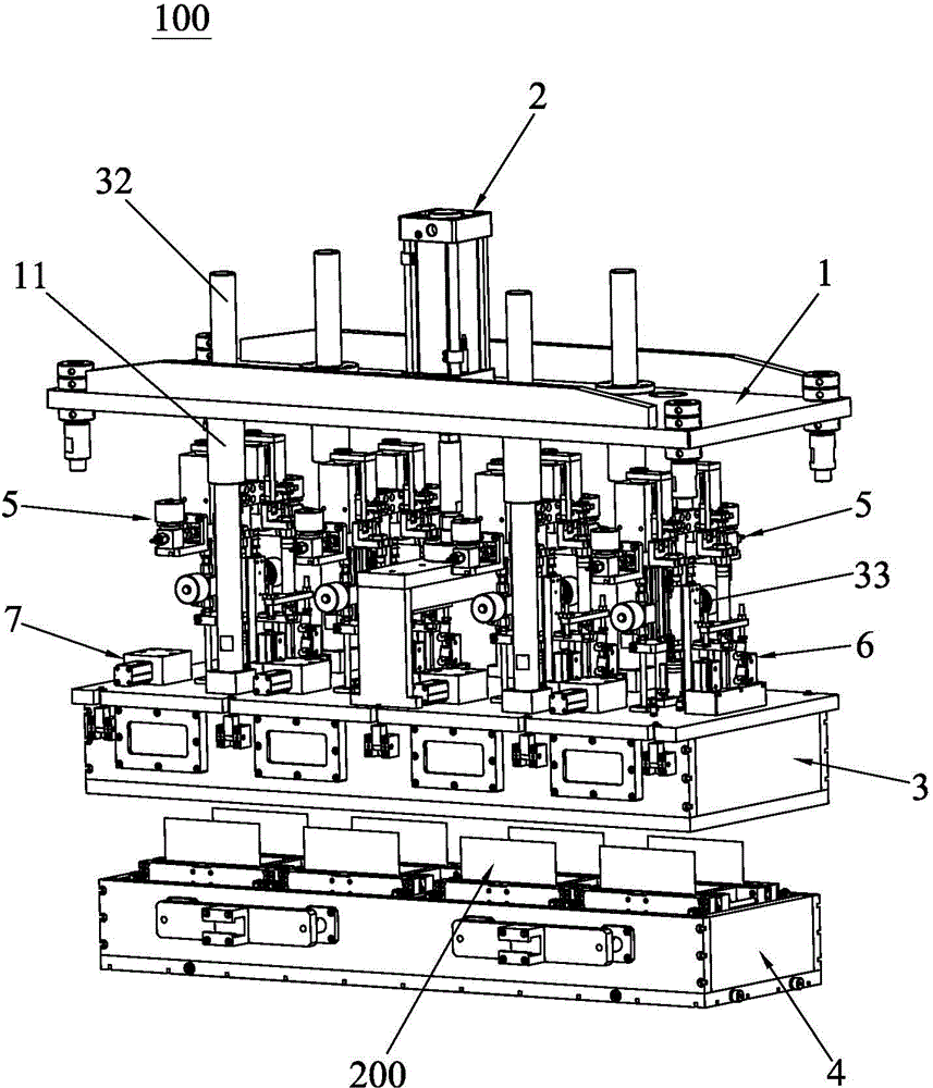 Soft-packing lithium battery vacuum liquid injecting device