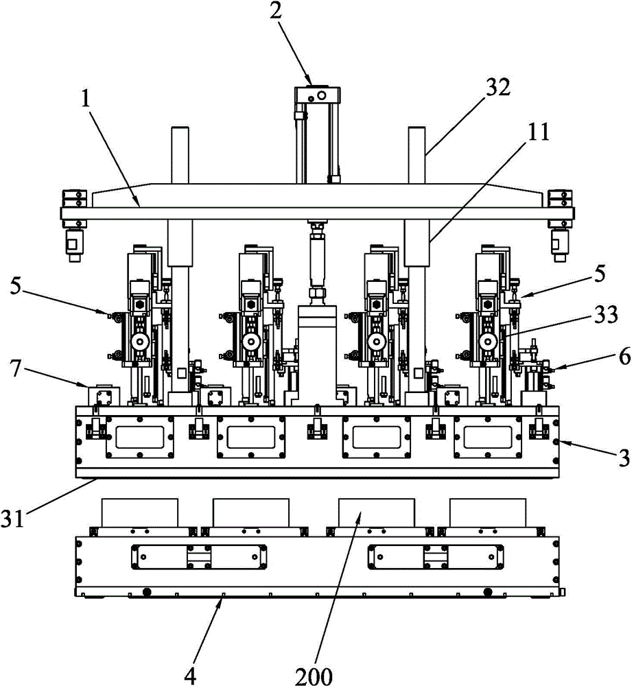 Soft-packing lithium battery vacuum liquid injecting device