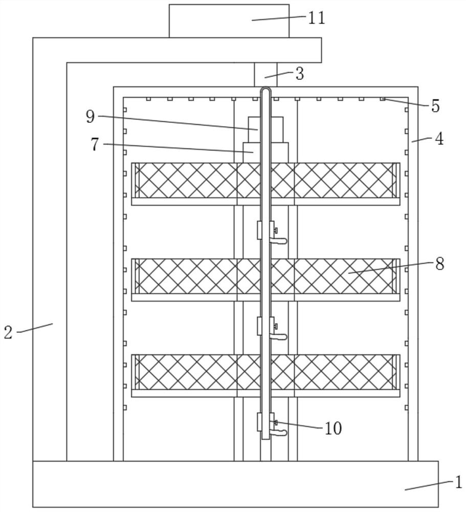 Cooling device for casting pouring